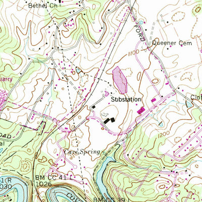 United States Geological Survey Jacksboro, TN (1973, 24000-Scale) digital map