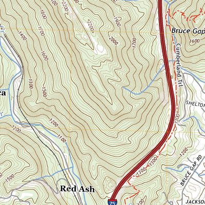 United States Geological Survey Jacksboro, TN (2022, 24000-Scale) digital map
