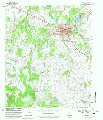 United States Geological Survey Jacksboro, TX (1960, 24000-Scale) digital map