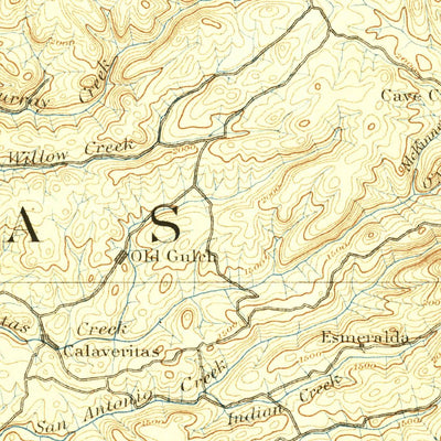 United States Geological Survey Jackson, CA (1897, 125000-Scale) digital map