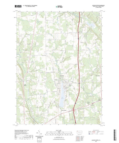 United States Geological Survey Jackson Center, PA (2023, 24000-Scale) digital map
