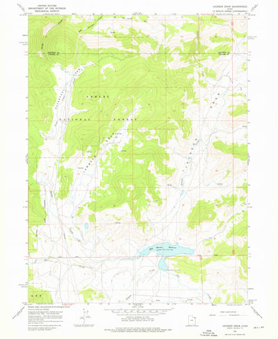 United States Geological Survey Jackson Draw, UT (1967, 24000-Scale) digital map