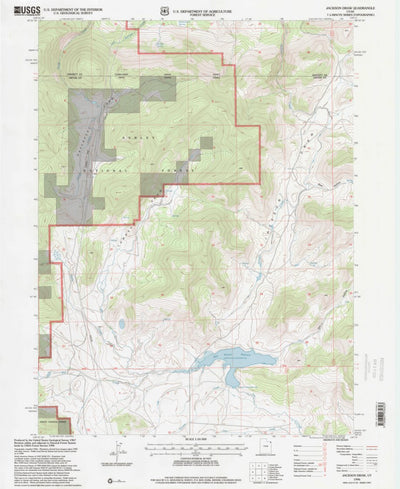 United States Geological Survey Jackson Draw, UT (1996, 24000-Scale) digital map