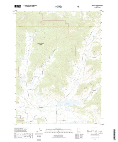 United States Geological Survey Jackson Draw, UT (2020, 24000-Scale) digital map