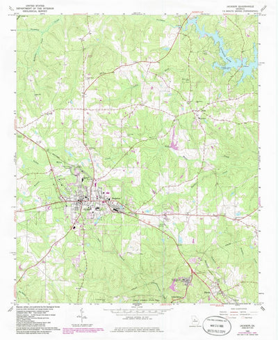 United States Geological Survey Jackson, GA (1964, 24000-Scale) digital map