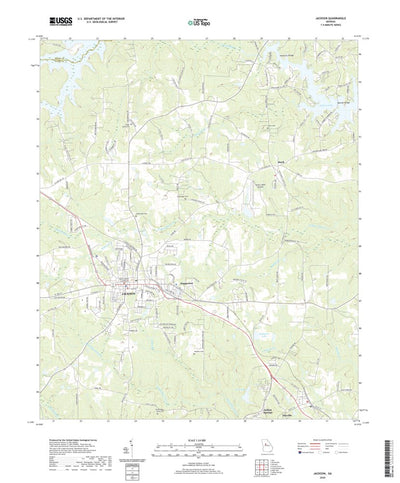 United States Geological Survey Jackson, GA (2020, 24000-Scale) digital map