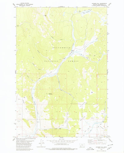 United States Geological Survey Jackson Hill, MT (1978, 24000-Scale) digital map