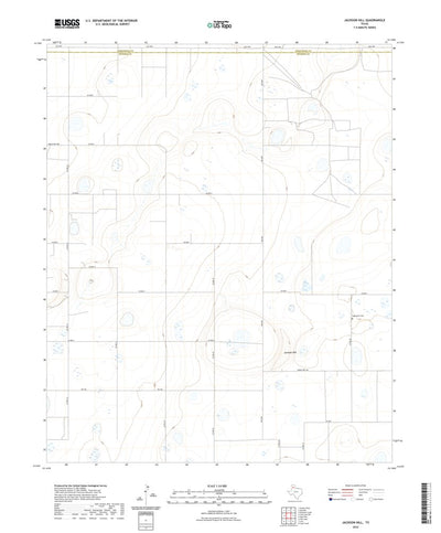 United States Geological Survey Jackson Hill, TX (2022, 24000-Scale) digital map