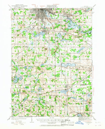 United States Geological Survey Jackson, MI (1935, 62500-Scale) digital map