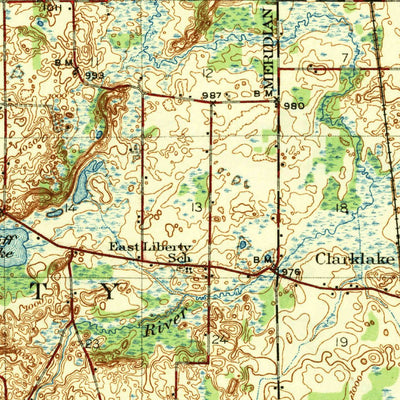 United States Geological Survey Jackson, MI (1939, 62500-Scale) digital map