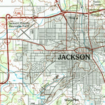 United States Geological Survey Jackson, MI (1983, 100000-Scale) digital map