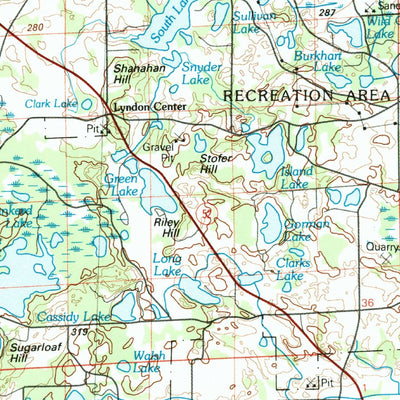 United States Geological Survey Jackson, MI (1983, 100000-Scale) digital map
