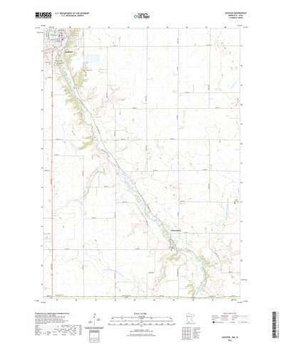United States Geological Survey Jackson, MN (2022, 24000-Scale) digital map