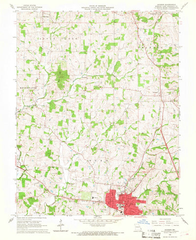 United States Geological Survey Jackson, MO (1966, 24000-Scale) digital map
