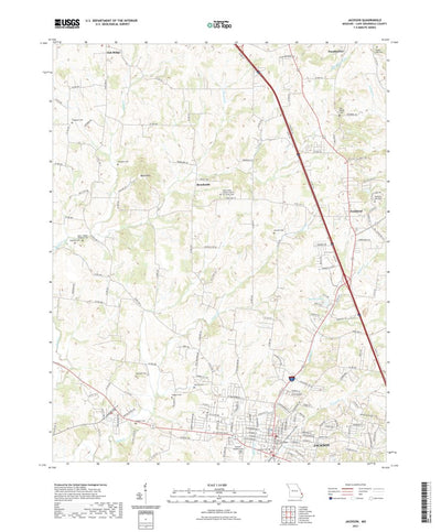 United States Geological Survey Jackson, MO (2021, 24000-Scale) digital map