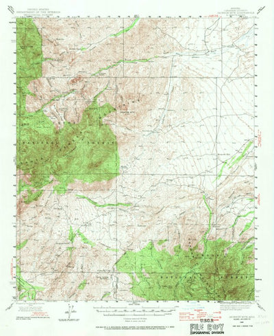 United States Geological Survey Jackson Mountain, AZ (1944, 62500-Scale) digital map
