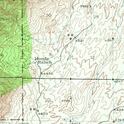 United States Geological Survey Jackson Mountain, AZ (1944, 62500-Scale) digital map