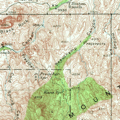 United States Geological Survey Jackson Mountain, AZ (1944, 62500-Scale) digital map