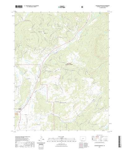 United States Geological Survey Jackson Mountain, CO (2022, 24000-Scale) digital map