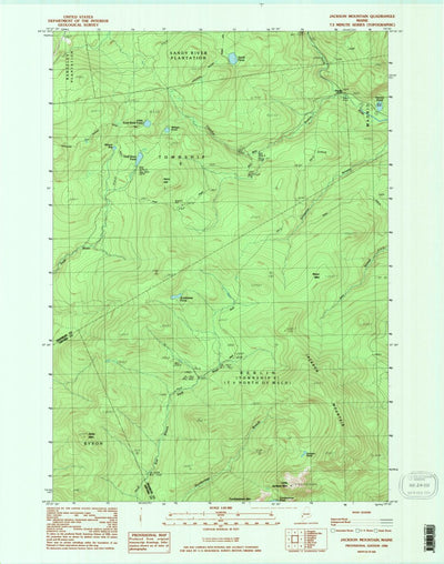 United States Geological Survey Jackson Mountain, ME (1984, 24000-Scale) digital map