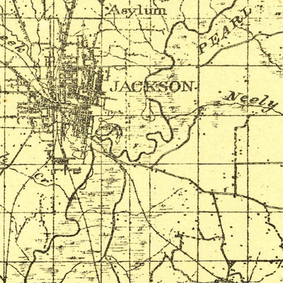 United States Geological Survey Jackson, MS (1903, 125000-Scale) digital map