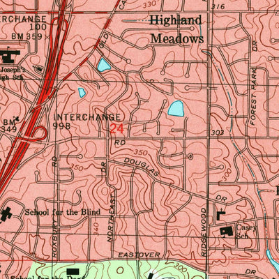 United States Geological Survey Jackson, MS (1998, 24000-Scale) digital map