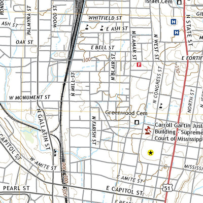 United States Geological Survey Jackson, MS (2020, 24000-Scale) digital map