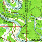 United States Geological Survey Jackson, MS-LA (1961, 250000-Scale) digital map