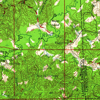 United States Geological Survey Jackson, MS-LA (1961, 250000-Scale) digital map