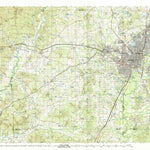United States Geological Survey Jackson, MS-LA (1984, 100000-Scale) digital map