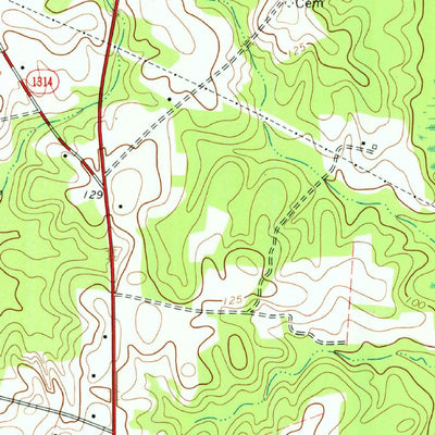 United States Geological Survey Jackson, NC (1974, 24000-Scale) digital map