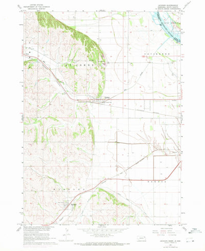 United States Geological Survey Jackson, NE-SD (1967, 24000-Scale) digital map