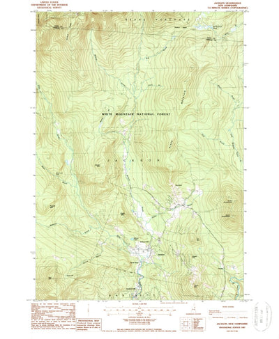 United States Geological Survey Jackson, NH (1987, 24000-Scale) digital map