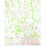 United States Geological Survey Jackson North, MI (1970, 24000-Scale) digital map