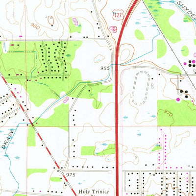 United States Geological Survey Jackson North, MI (1970, 24000-Scale) digital map