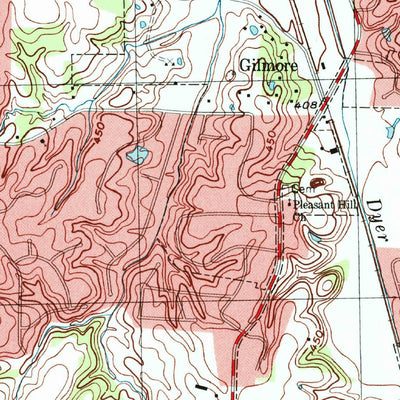 United States Geological Survey Jackson North, TN (1997, 24000-Scale) digital map