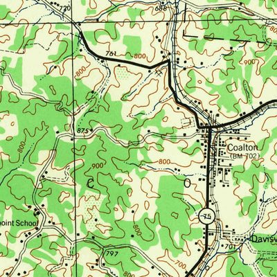 United States Geological Survey Jackson, OH (1944, 62500-Scale) digital map