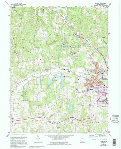 United States Geological Survey Jackson, OH (1961, 24000-Scale) digital map