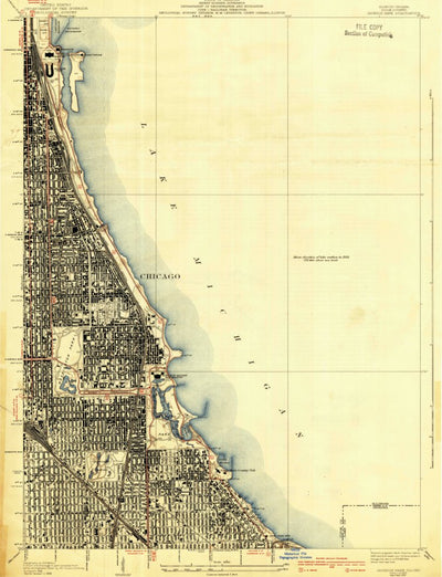 United States Geological Survey Jackson Park, IL-IN (1929, 24000-Scale) digital map