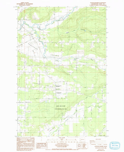 United States Geological Survey Jackson Prairie, WA (1985, 24000-Scale) digital map