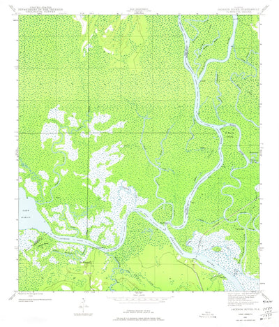 United States Geological Survey Jackson River, FL (1943, 24000-Scale) digital map