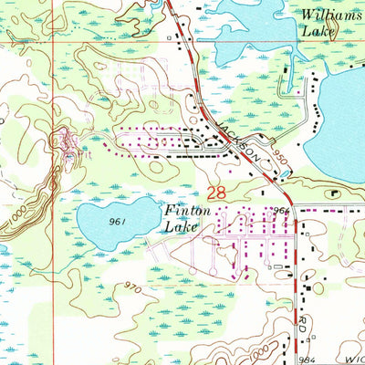 United States Geological Survey Jackson South, MI (1971, 24000-Scale) digital map