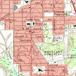 United States Geological Survey Jackson South, MI (1971, 24000-Scale) digital map