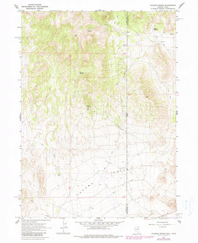 United States Geological Survey Jackson Spring, NV-UT (1967, 24000-Scale) digital map