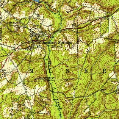 United States Geological Survey Jackson Springs, NC (1949, 62500-Scale) digital map