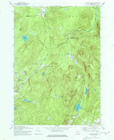 United States Geological Survey Jackson Summit, NY (1970, 24000-Scale) digital map