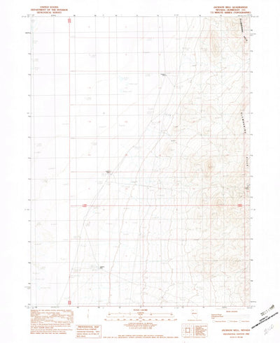 United States Geological Survey Jackson Well, NV (1982, 24000-Scale) digital map
