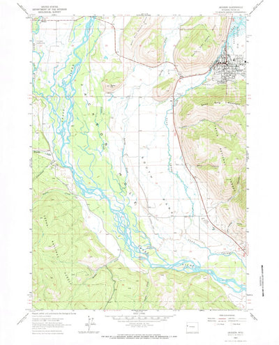 United States Geological Survey Jackson, WY (1963, 24000-Scale) digital map