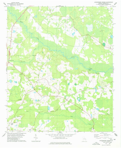 United States Geological Survey Jacksonboro Bridge, GA (1978, 24000-Scale) digital map