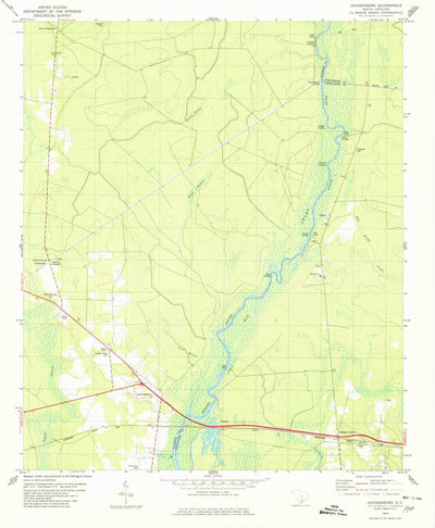 United States Geological Survey Jacksonboro, SC (1979, 24000-Scale) digital map